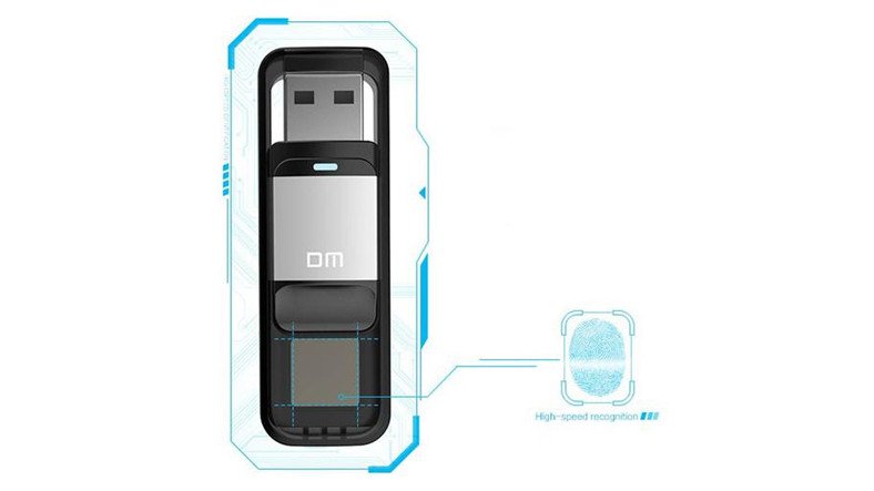 Parmak İzi Okuyuculu usb