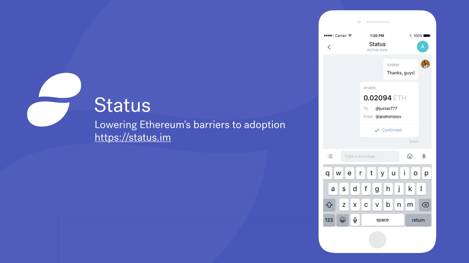 Status Blockchain Yazılımı